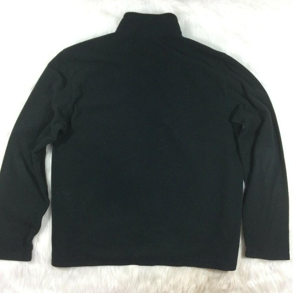 Eddie Bauer Black Pullover Fleece Sweater Jacket - Picture 4 of 8